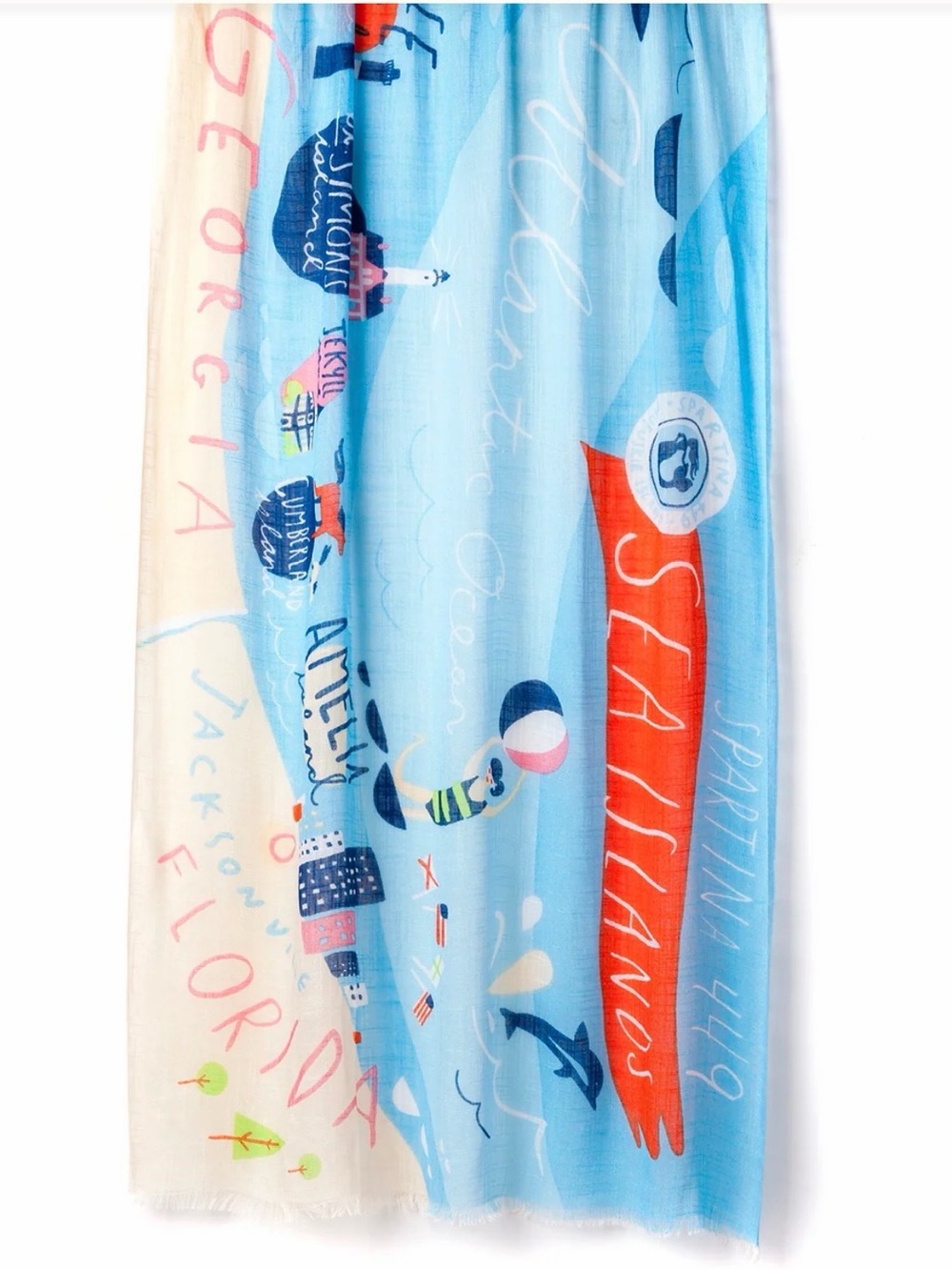 NWOT Spartina 449 Sea Islands Scarf Shawl CoverUp
